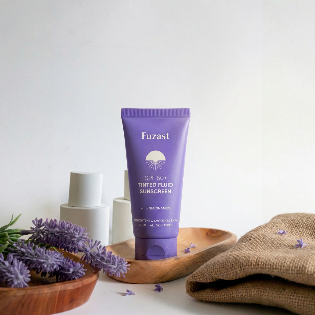 Fuzast® SPF 50 Tinted Fluid Sunscreen with Niacinamide