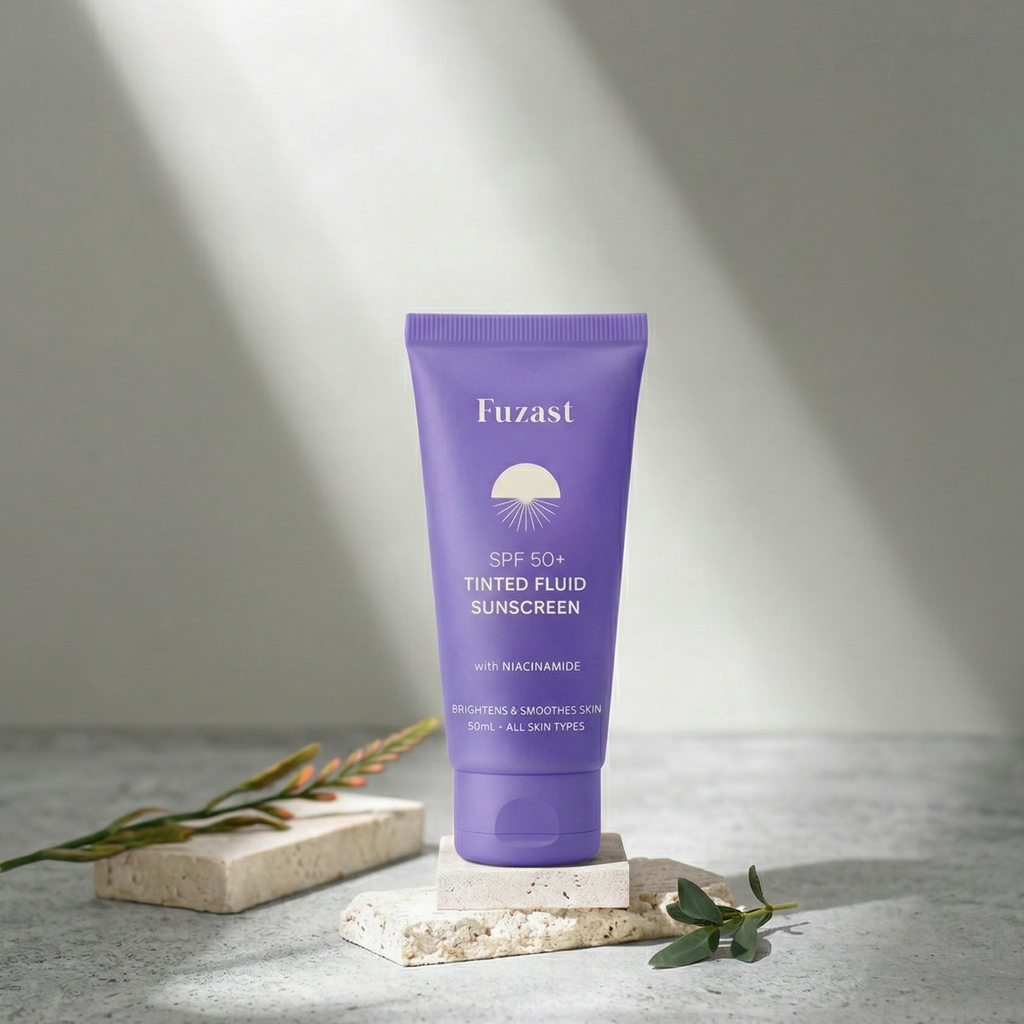 Fuzast® SPF 50 Tinted Fluid Sunscreen with Niacinamide